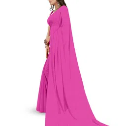 Moda Rapido Solid No Border Saree image 5