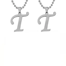 Utkarsh Silver-Plated Geometric Pendants with Chains image 1