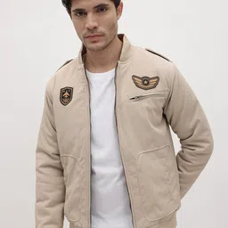 The Roadster Life Co. Applique Shoulder Tab Bomber Jacket-image-58