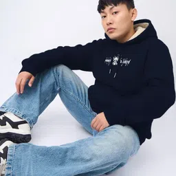 TOGS & TERRE Men Printed Hooded Sweatshirt image 3