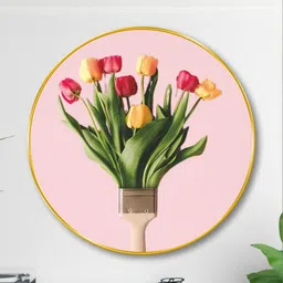 Myntra Elegant Homes Pink MDF Other Wall Paintings-picture-24