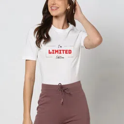 HESHA Typography Printed Round Neck Cotton T-shirts image 2