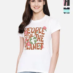 Dreambe Women Pack Of 3 Typography Printed Round Neck Cotton T-shirts-picture-27