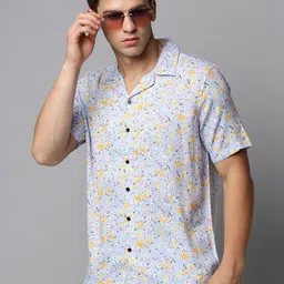 SHOWOFFFF Men Comfort Floral Printed Casual Shirt-picture-33