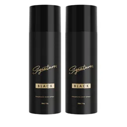 Signature Set Of 2 Men Long-Lasting Black Deodorant Body Spray - 200 ml Each image 1