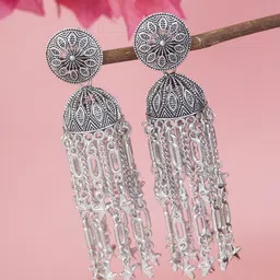 I Jewels Contemporary Jhumkas Earrings-picture-41