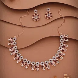 Anouk Gold-Plated American Diamond Studded Jewellery Set image 2