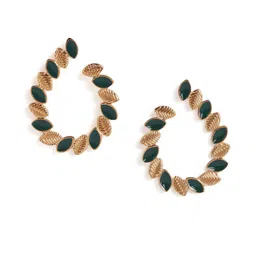 Priyaasi Gold-Plated Mini Drop Pattern Brass Studs Earrings image 2