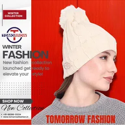 Tomorrow Fashion Unisex Multicoloured Wool Caps image 5