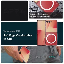 SPRIG Solid Printed Back Case Mobile Accessories image 2