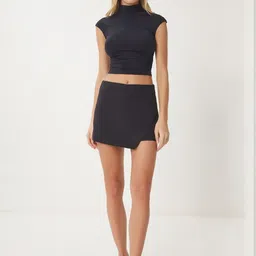 Happiness istanbul Women Straight Mini Skirt-image-69