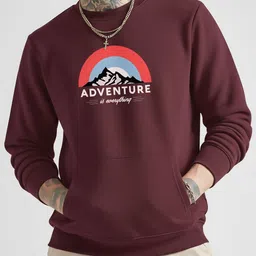 FITINC Men Printed Sweatshirt image 4