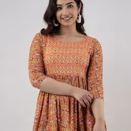 SHOOLIN Floral Print Maternity Fit & Flare Dress-picture-21