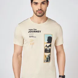 SF JEANS by Pantaloons Men Graphic Printed Round Neck Cotton Slim Fit T-shirt-picture-12