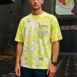 HERE&NOW Men Tie and Dye Dyed T-shirt-image-15