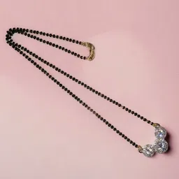 AanyaCentric Gold-Plated Artificial Stones Mangalsutra image 5