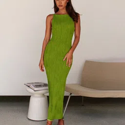 bebe Women 1 Solid Maxi Dress-picture-31