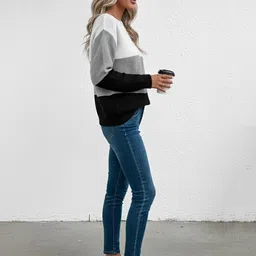 Mast & Harbour Women Colourblocked Pullover image 4