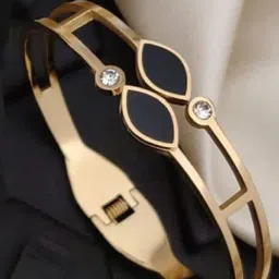 RUHI COLLECTION Unisex Hand Painted Rhodium-Plated Cuff Bracelet-picture-32