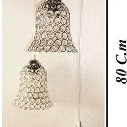 shri mahal antiques Crystal & Steel Made Hanging Light Pendant Lamp Ceiling Lamp image 3