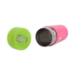 HAMSTER LONDON Pink & Green Single Stainless Steel Solid Water Bottle image 3