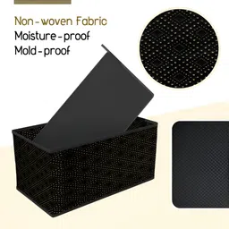 Aura Black Set of 6 Regular Drawer Organiser Organisers image 5