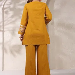 AUTUMN LANE Mahua Printed Pure Cotton Round Neck Top & PalazzosCo-OrdSet image 4