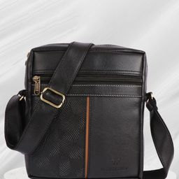 Fashion twist Unisex Textured Messenger Bag-picture-46