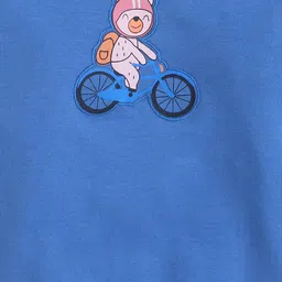 MeeMee Infants Pack Of 2 Round Neck Printed Cotton Bodysuits image 3