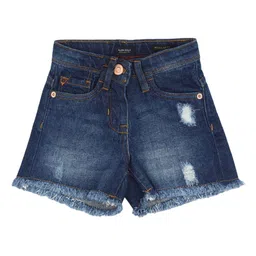 Allen Solly Junior Girls Washed Shorts-picture-26