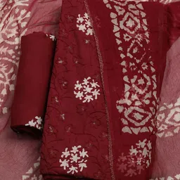 Meena Bazaar Printed Pure Cotton Unstitched Dress Material-picture-26