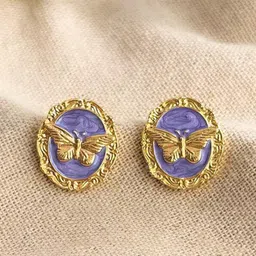 DressBerry Circular Studs Earrings image 2