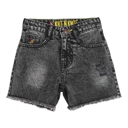 Knit N Knot Girls Regular Fit High-Rise Shorts-picture-39