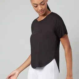 MKH Women Typography Printed Dri-FIT T-shirt image 2