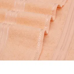 LIBERTY TOWELS Peach-Coloured & Peach-Coloured 1 380 GSM Bath Towel image 4
