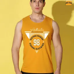 WOOSTRO Men Pack of 2 Typography Printed Round Neck Cotton Slim Fit Sports T-shirts-picture-14