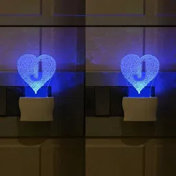 1ST TIME White & Transparent 4-Pcs 3D Illusion LED Plug Night Lamps image 3