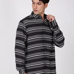Bene Kleed Men Horizontal Stripes Casual Shirt image 5