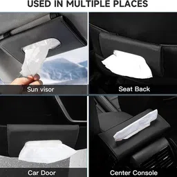 maties Rectangle Shape Fancy Design Tissue Dispencer For Car-238 Vehicle Tissue Dispenser image 2