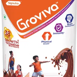 groviva Wholesome Child Nutrition for Growth & Development - 400g Jar (Chocolate)-picture-10