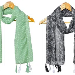 stolevilla Printed Chiffon Women Multicolor Scarf, Stole, Fancy Scarf-picture-30