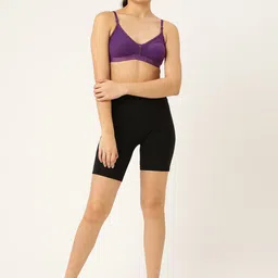 Lady Lyka Pack Of 2 Peach & Purple Non-Padded & Non-Wired Seamless Bra image 5