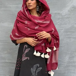 Chidiyaa Ethnic Motifs Printed Block Print Dupatta image 5
