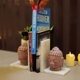 katkaria creations Bodhisattva Marble Book Ends Set image 5