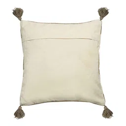 hosta homes Beige Striped Cotton 16 x 16 Inches Cushion Covers (Set of 2) image 5