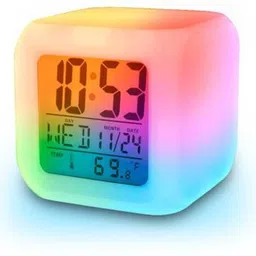 satvik Digital White Clock-picture-19