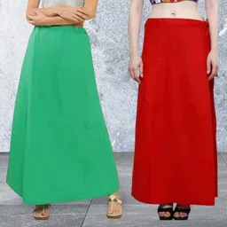 SRR Fashions Pure Cotton Petticoat | Solid Long Inskirt for Saree | Adjustable Drawstring Pure Cotton Petticoat-picture-19