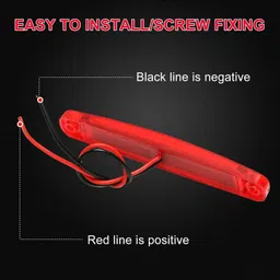 apsmotiv 4 Piece Side Marker Lights 9LED Front Rear LED Marker for Universal Vehicles Car Dash Indicator Lamp image 2