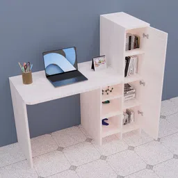 speciality panels Multipurpose Hutch Desk with storage & Termites resistance Engineered Wood Multipurpose Table image 3