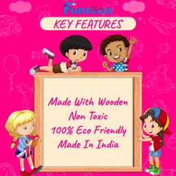 funteen Fruit & Vegetable Wooden Puzzle Combo (2 Wooden Boards) image 4